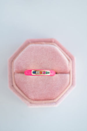 The Ferris Ring in Hot Pink