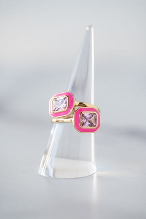 The Melrose Ring in Pink