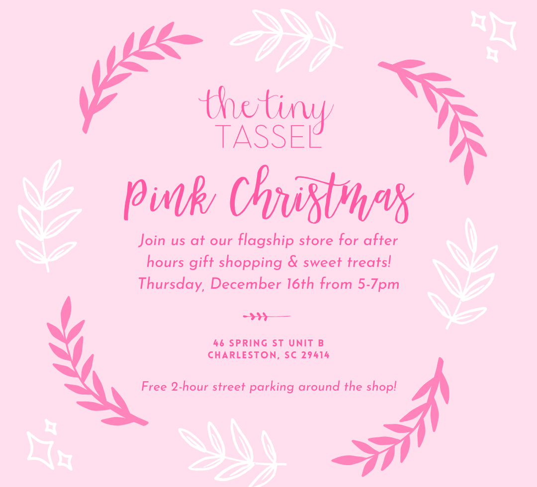 Pink Christmas with The Tiny Tassel!