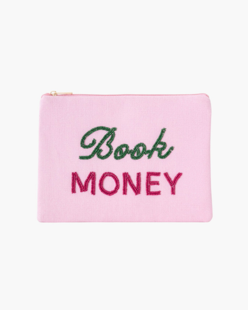 The Book Money Mini Clutch in Pink & Green