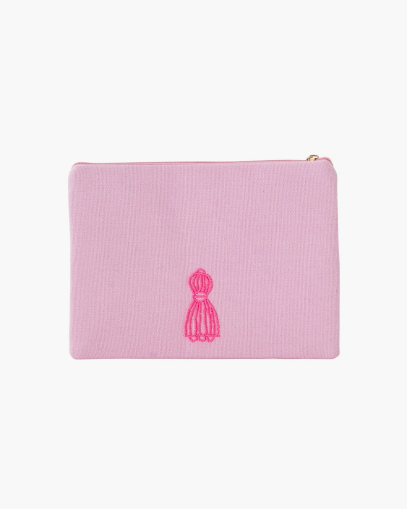 The Book Money Mini Clutch in Pink & Green