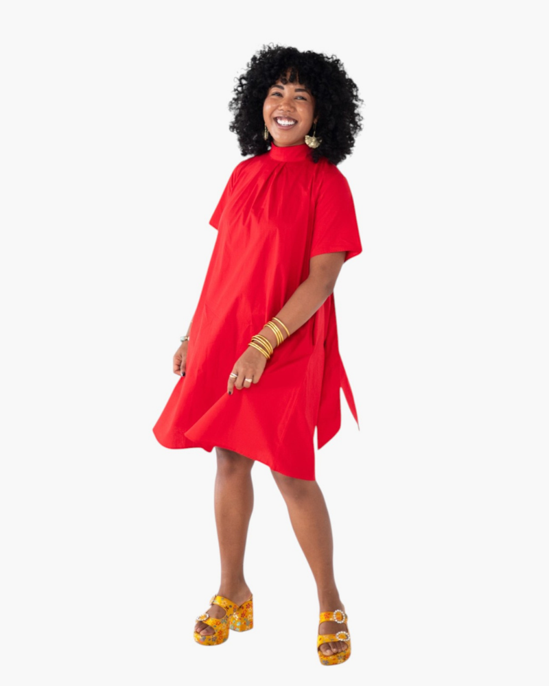 The Legare Dress in Red
