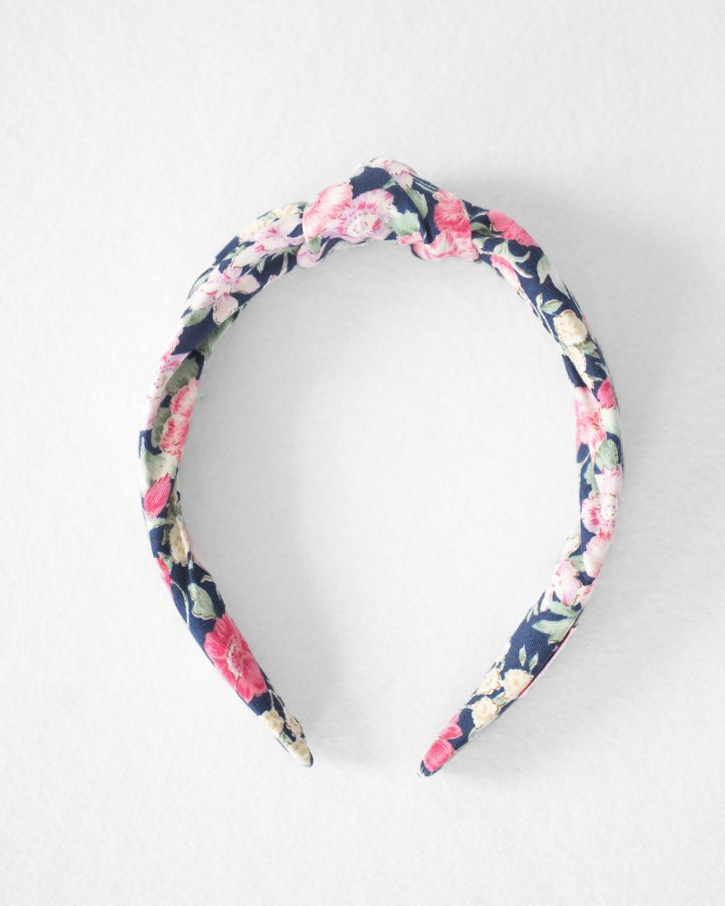 The Navy Floral Headband
