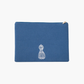 The Book Money Mini Clutch in Blue & White