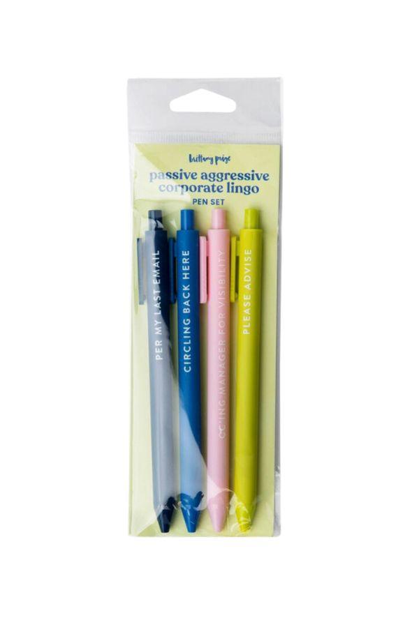 Passive Aggressive Corporate Lingo Pen Set - TheTinyTassel