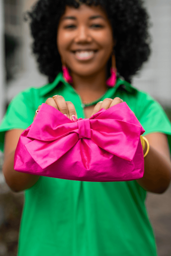 The Mimi Clutch in Hot Pink - TheTinyTassel
