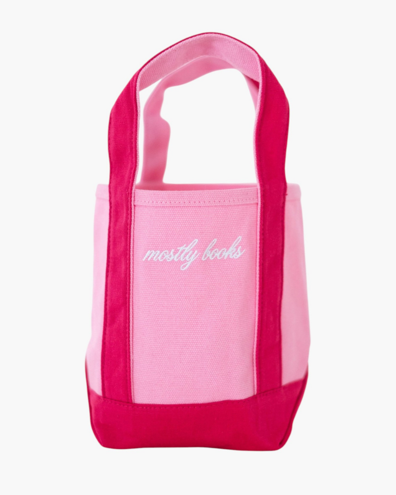 Mostly Books Mini Boat Tote