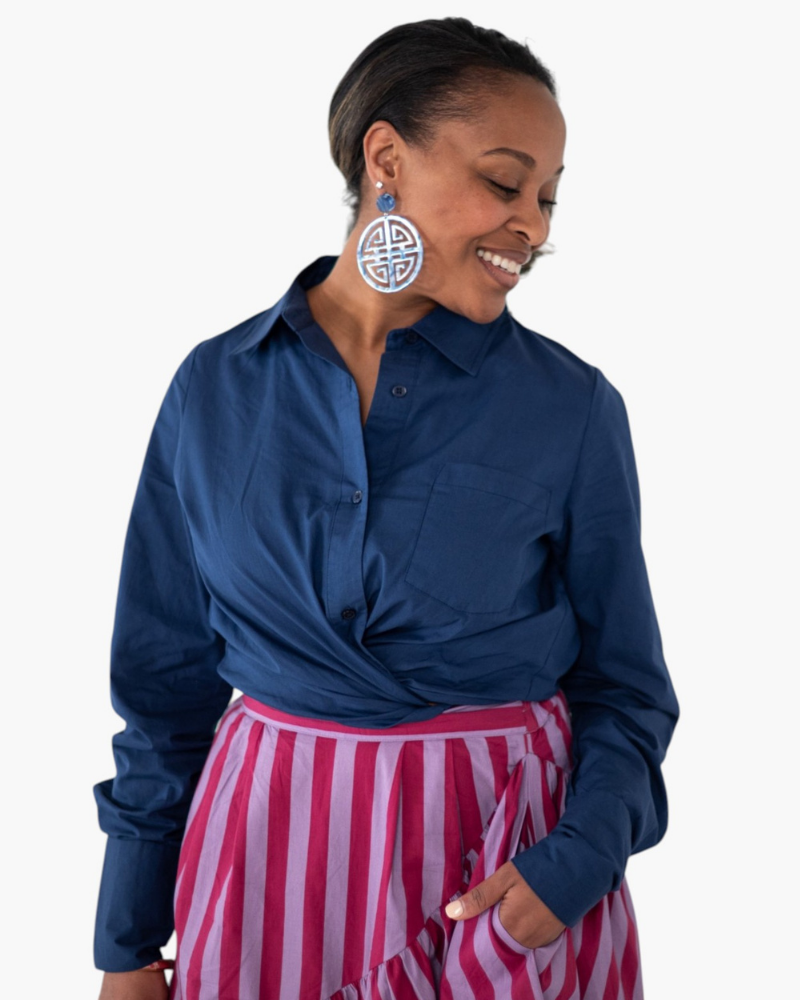 The Hasell Shirt in Navy