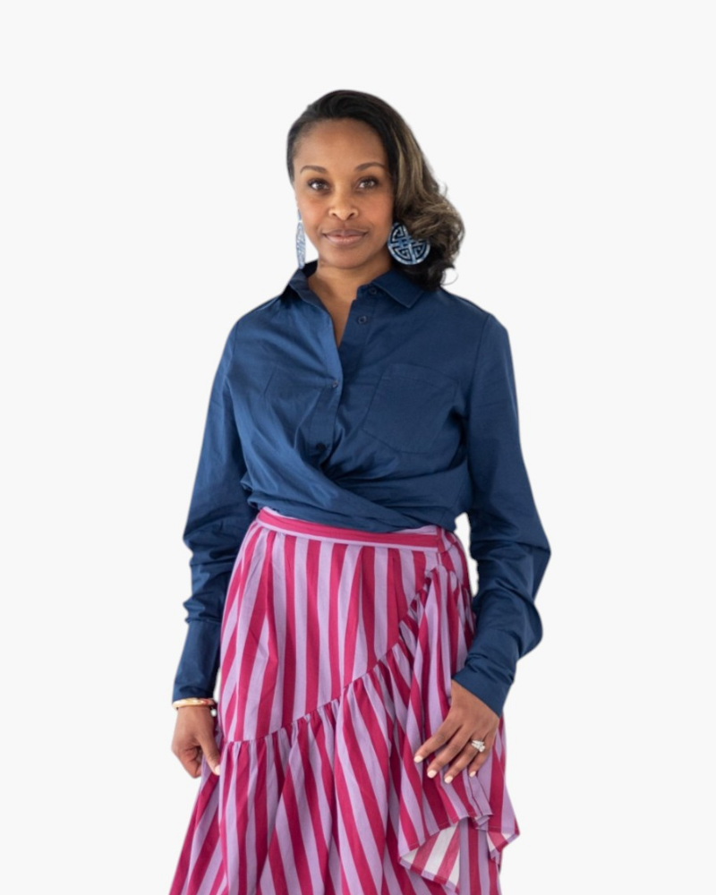 The Hasell Shirt in Navy