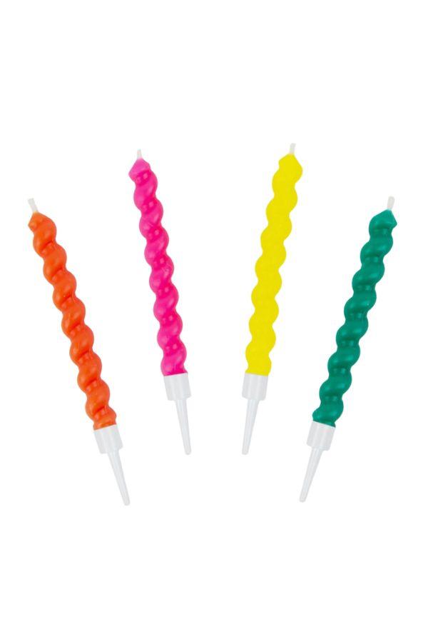 Twisted Rainbow Birthday Candles - TheTinyTassel