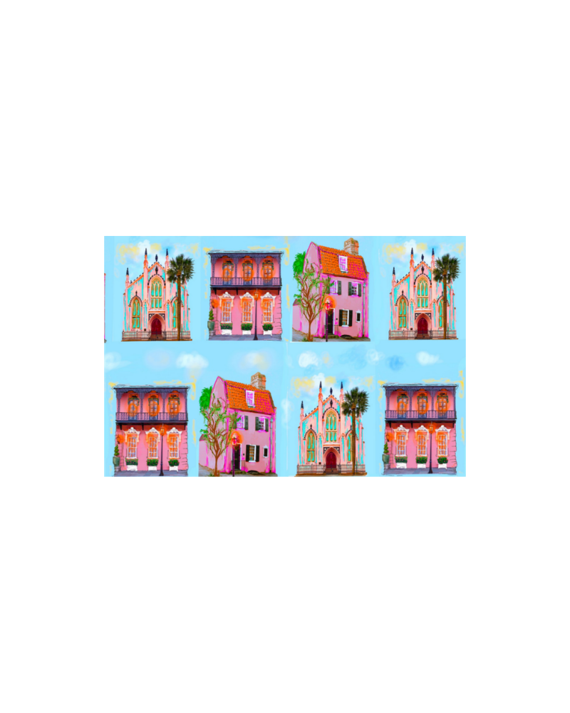 The Pink Landmarks Magnet