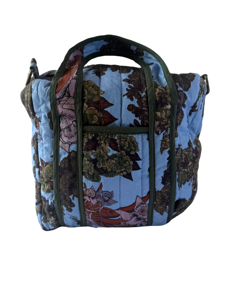 The Blue Floral Mini Duffel