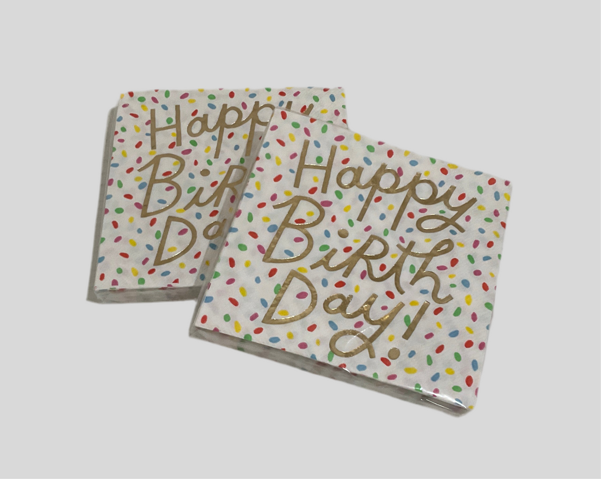 Happy Birthday  cocktail napkins