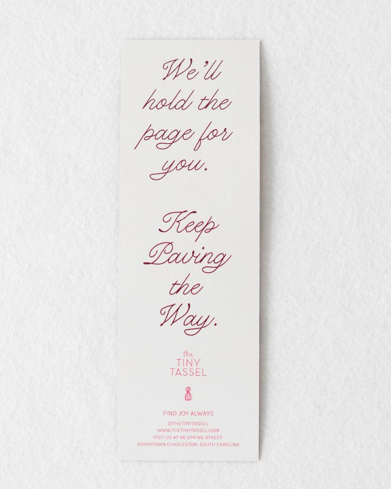 The Keep Paving The Way Bookmark