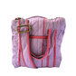 The Lavender Pinstripe Mini Duffel