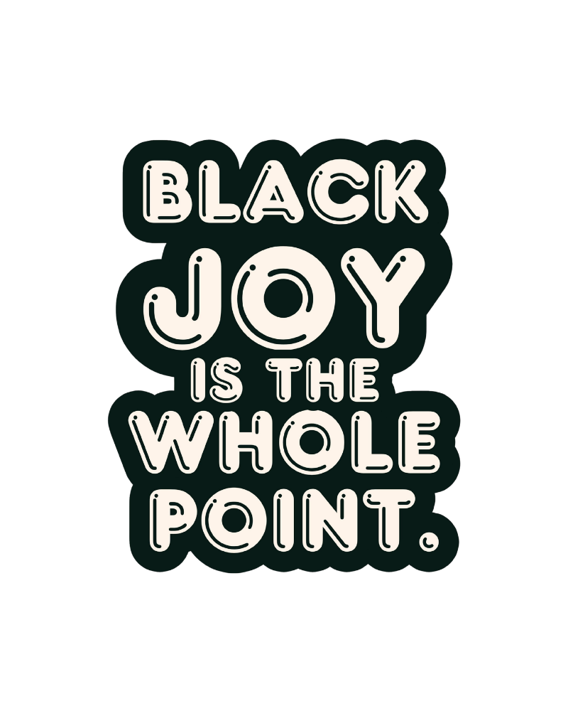 Black Joy Vinyl Sticker