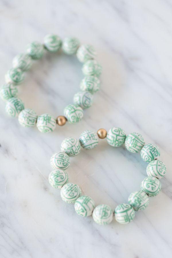 The Barre Bracelet in Green - TheTinyTassel