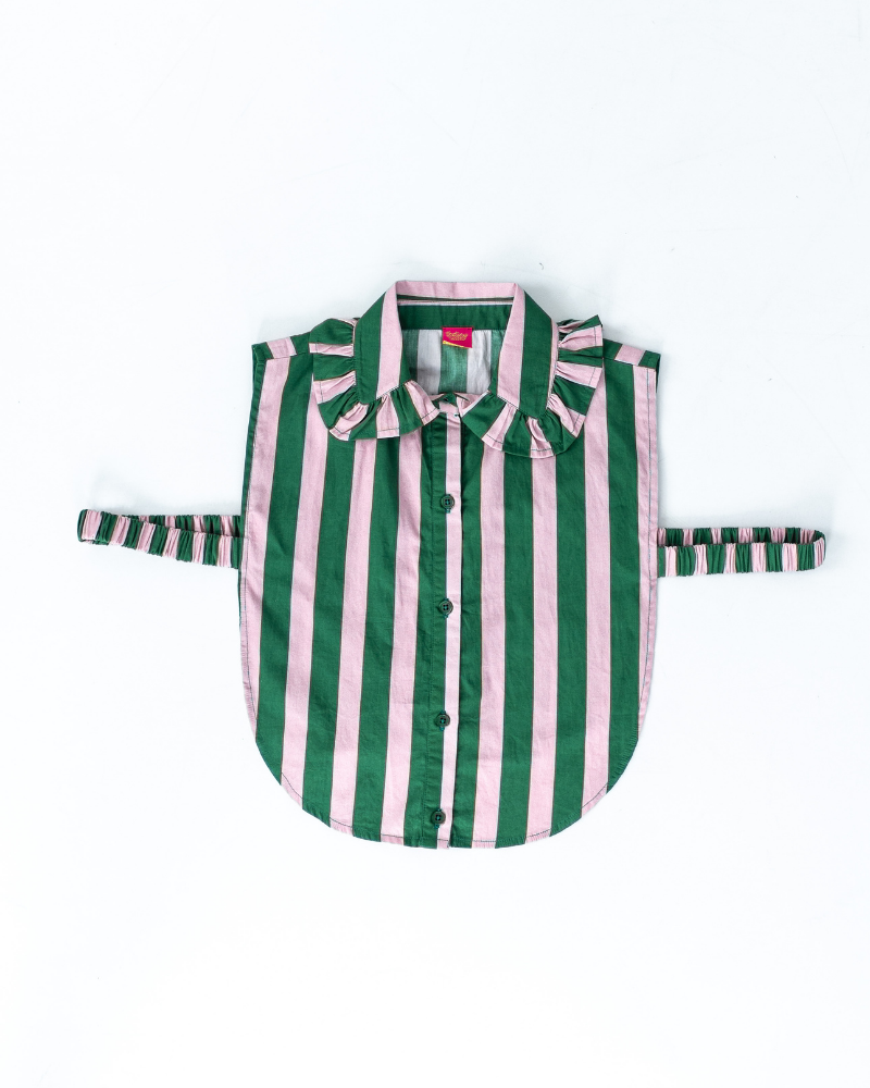 The Pink & Green Stripe Collar