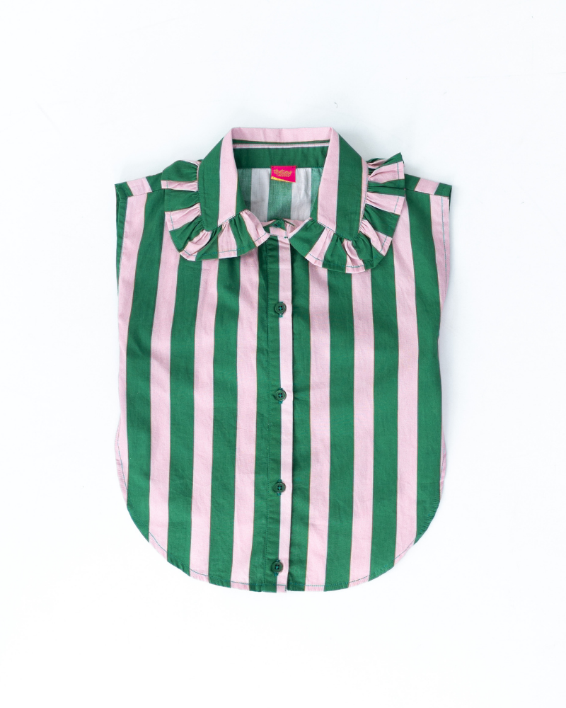 The Pink & Green Stripe Collar