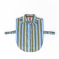The Cornflower & Olive Stripe Collar