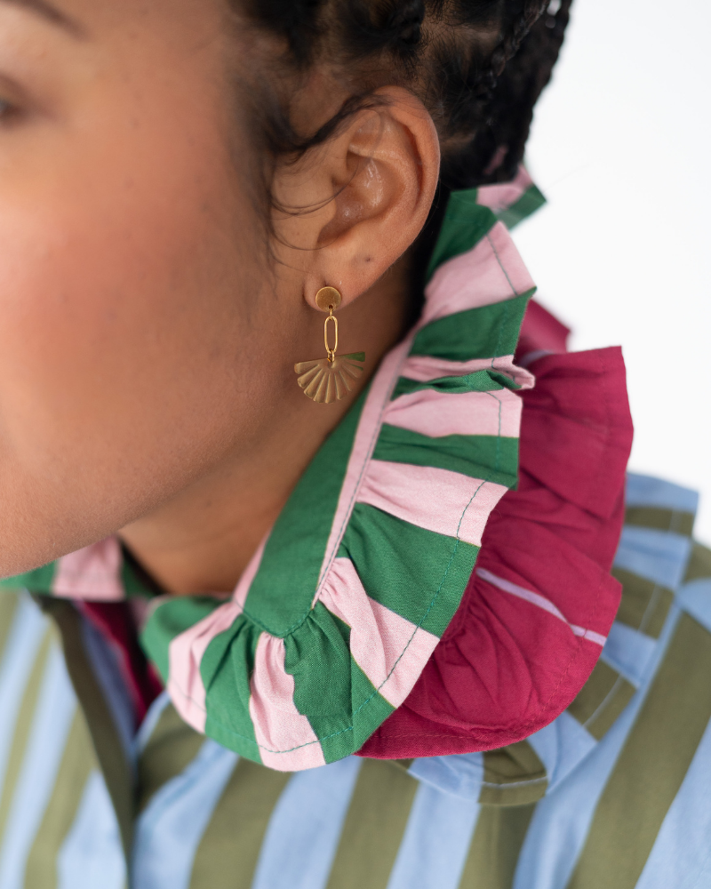 The Pink & Green Stripe Collar