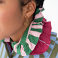 The Plum Pinstripe Collar