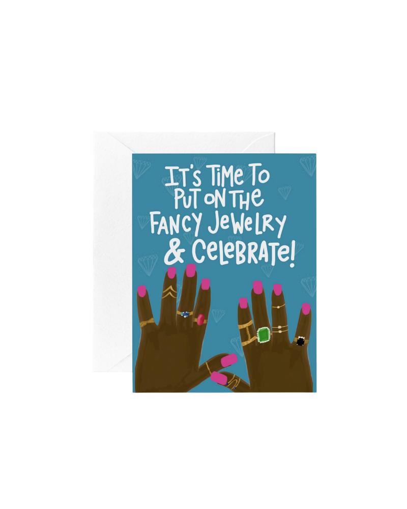 Fancy Rings Greeting Card