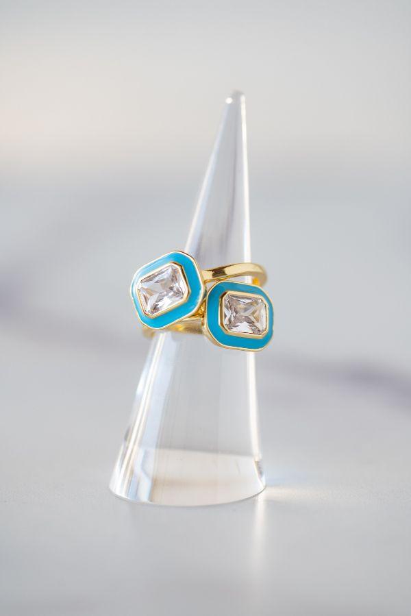 The Melrose Ring in Blue - TheTinyTassel