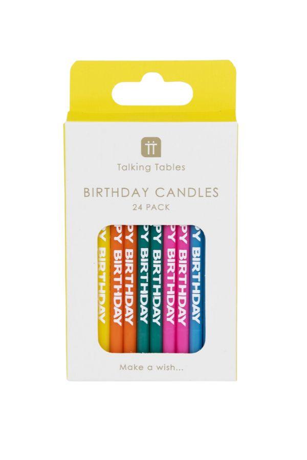 Rainbow Happy Birthday Candles - TheTinyTassel