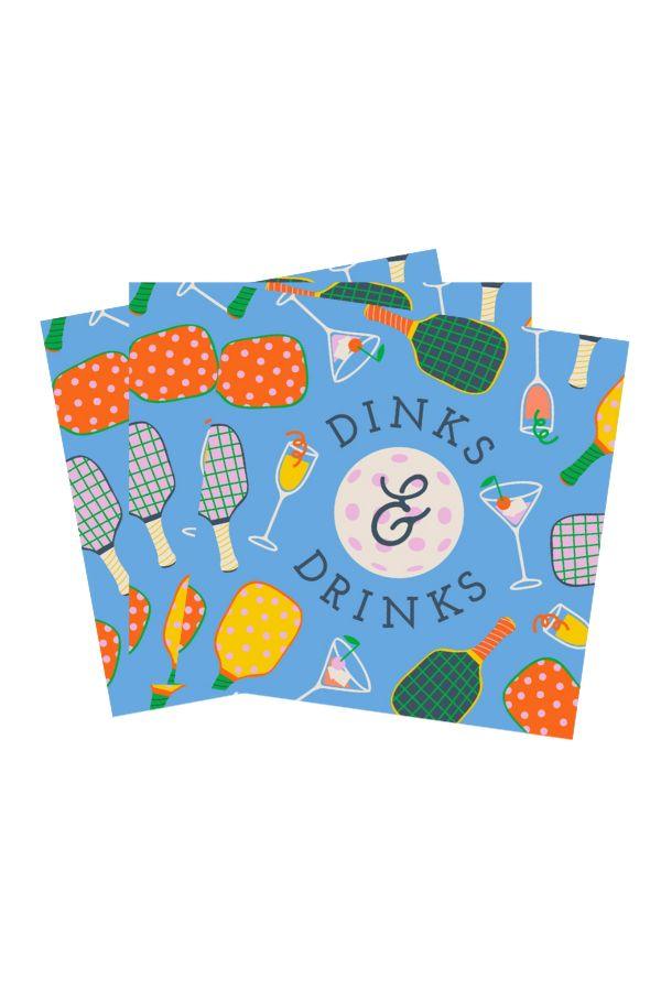 Dinks &amp; Drinks Cocktail Napkins - TheTinyTassel