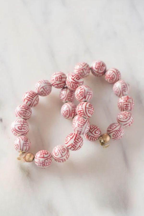 The Barre Bracelet in Red - TheTinyTassel