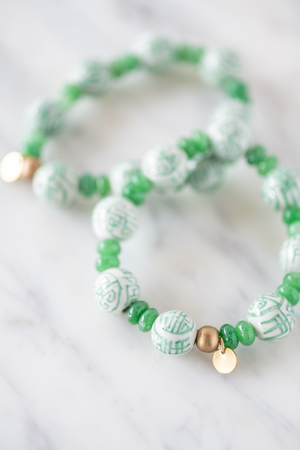 The Delaney Bracelet in Green