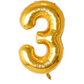 Jumbo Gold Number Balloon - TheTinyTassel