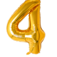 Jumbo Gold Number Balloon - TheTinyTassel