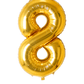 Jumbo Gold Number Balloon - TheTinyTassel