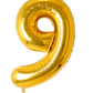 Jumbo Gold Number Balloon - TheTinyTassel