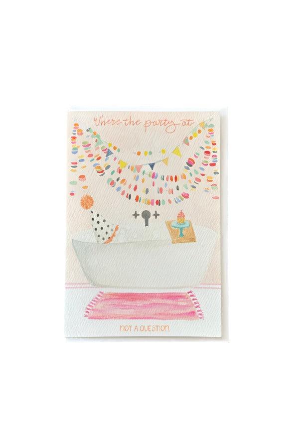 The Bubble Bath Birthday Card - TheTinyTassel