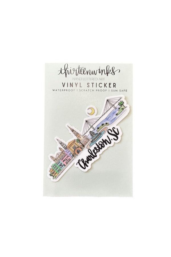 The Charleston Skyline Sticker - TheTinyTassel