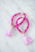 The Lowndes Tassel Bracelet in Pink