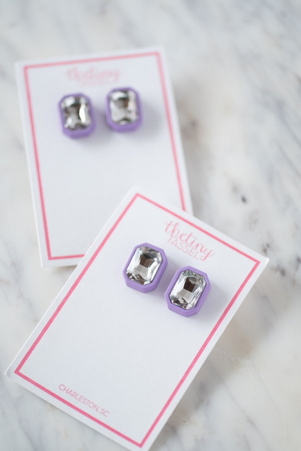 The Lark Earring in Lavender