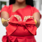 The Mimi Clutch in Red