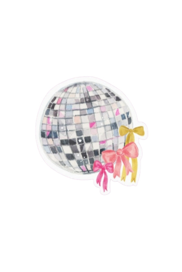 The Disco Ball Bow Sticker