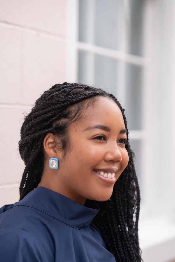 The Lark Earring in Blue