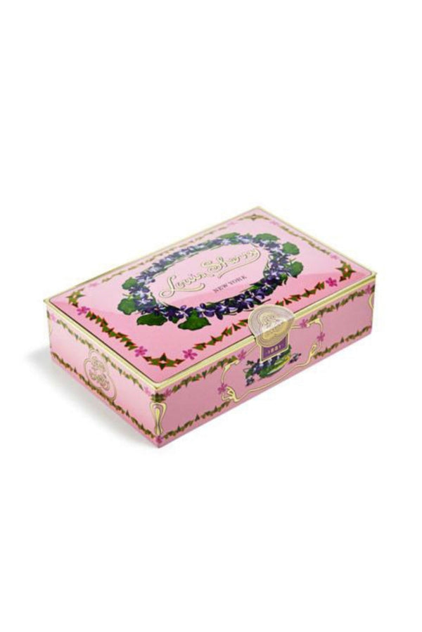 The Louis Sherry 2 Piece Chocolate Tin in Orchid