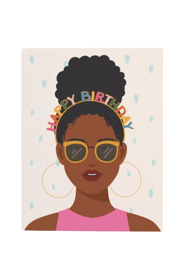 Rainbow Birthday Headband Card
