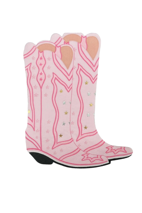 The Pink Cowboy Boot Napkin Set