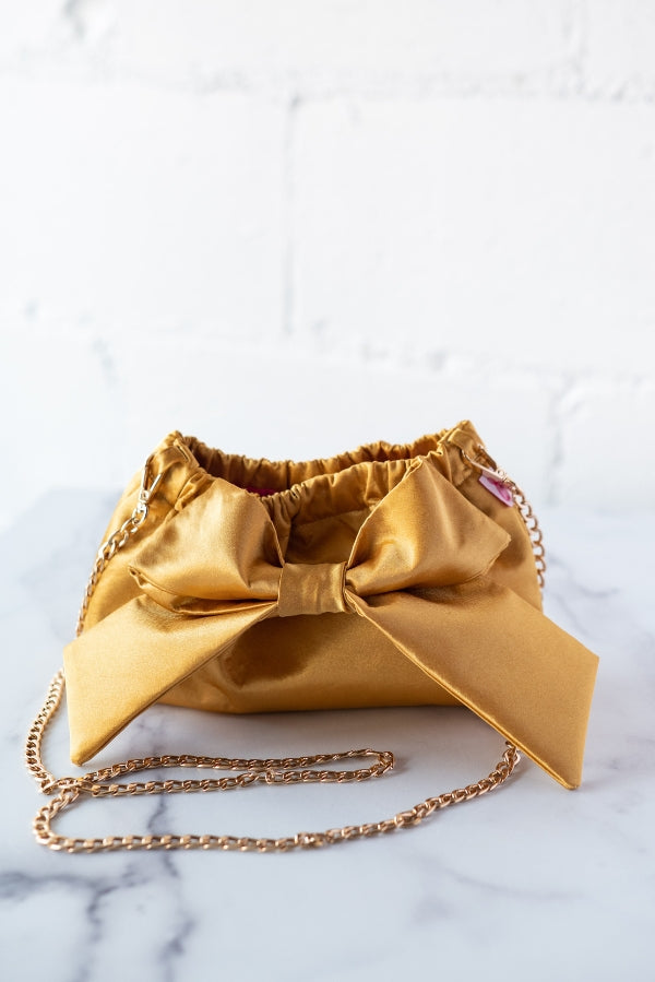 The Mimi Clutch in Gold