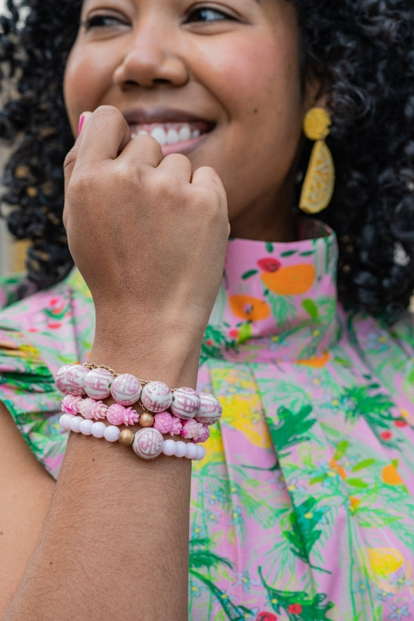 The Darcy Bracelet in Pink