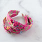 The Tiny Tassel Headband in Hot Pink Safari