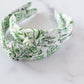 The Green Charleston Toile Headband